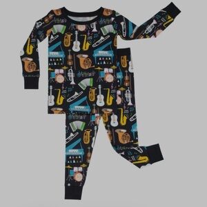 Little Sleepies “Keys & Chords” Toddler Pajamas: 2T